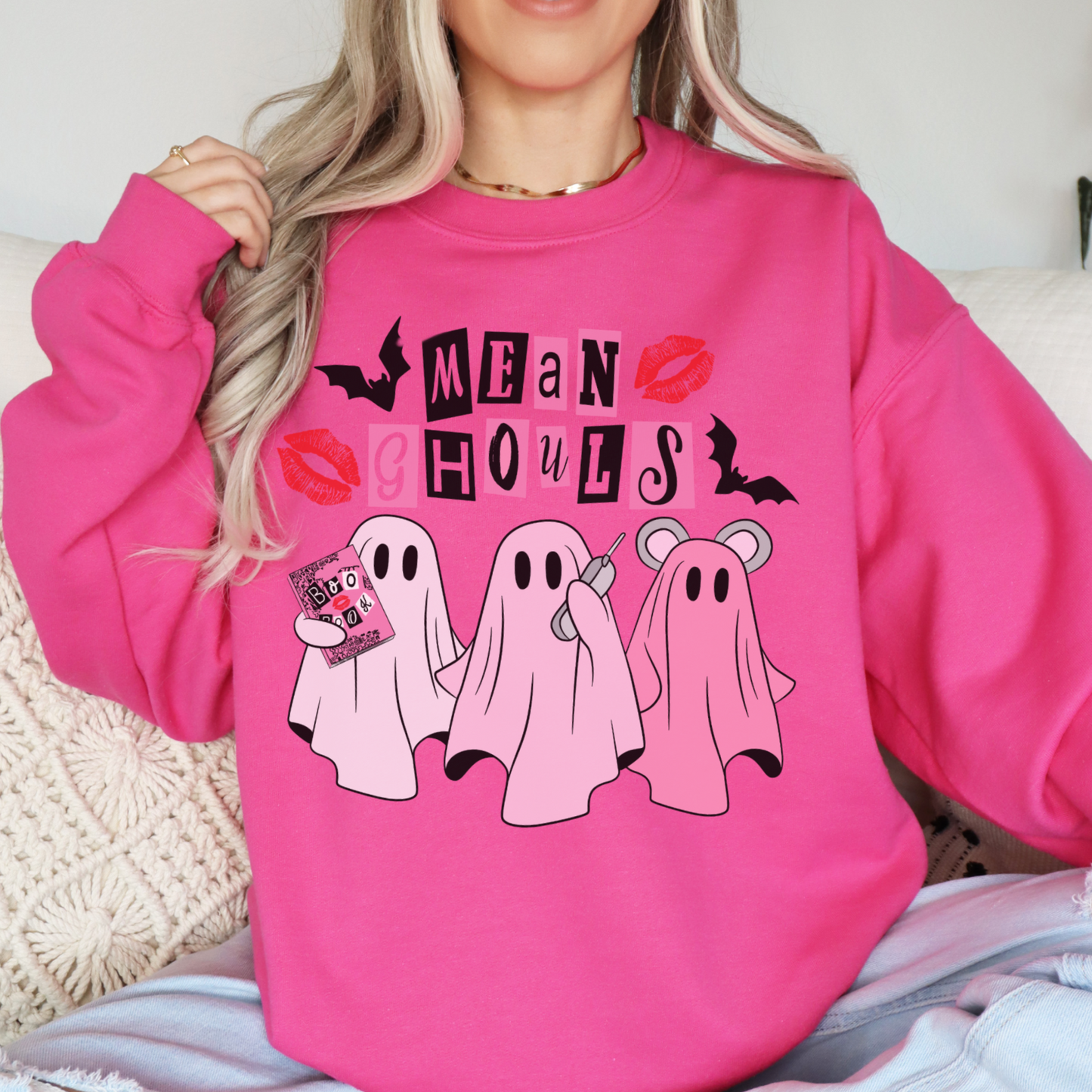 Halloween Mean Ghouls Crewneck Sweatshirt