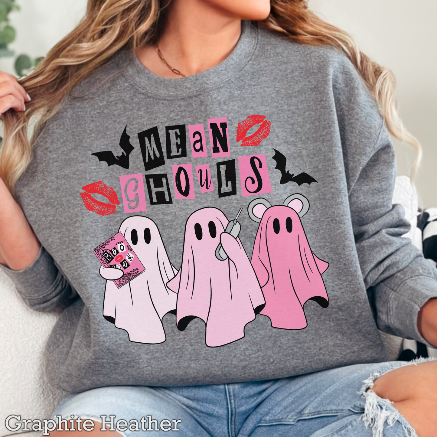 Halloween Mean Ghouls Crewneck Sweatshirt