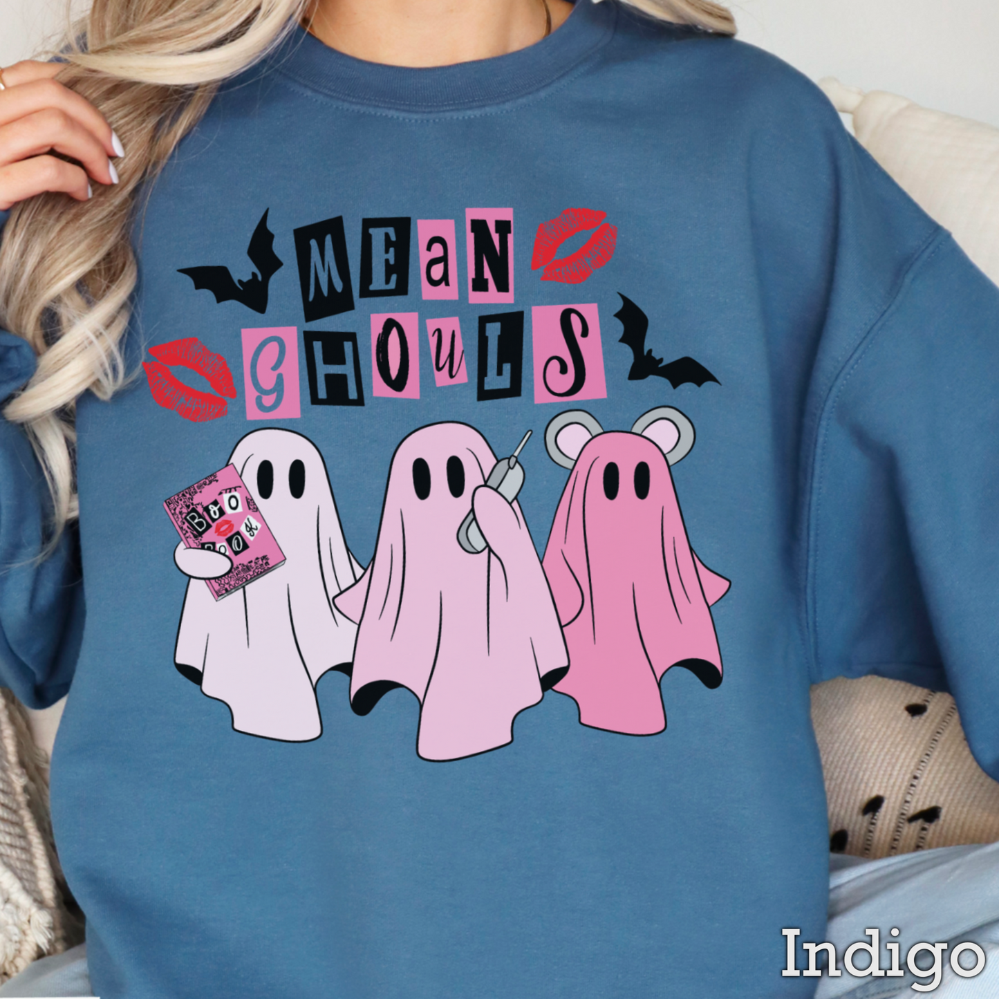 Halloween Mean Ghouls Crewneck Sweatshirt