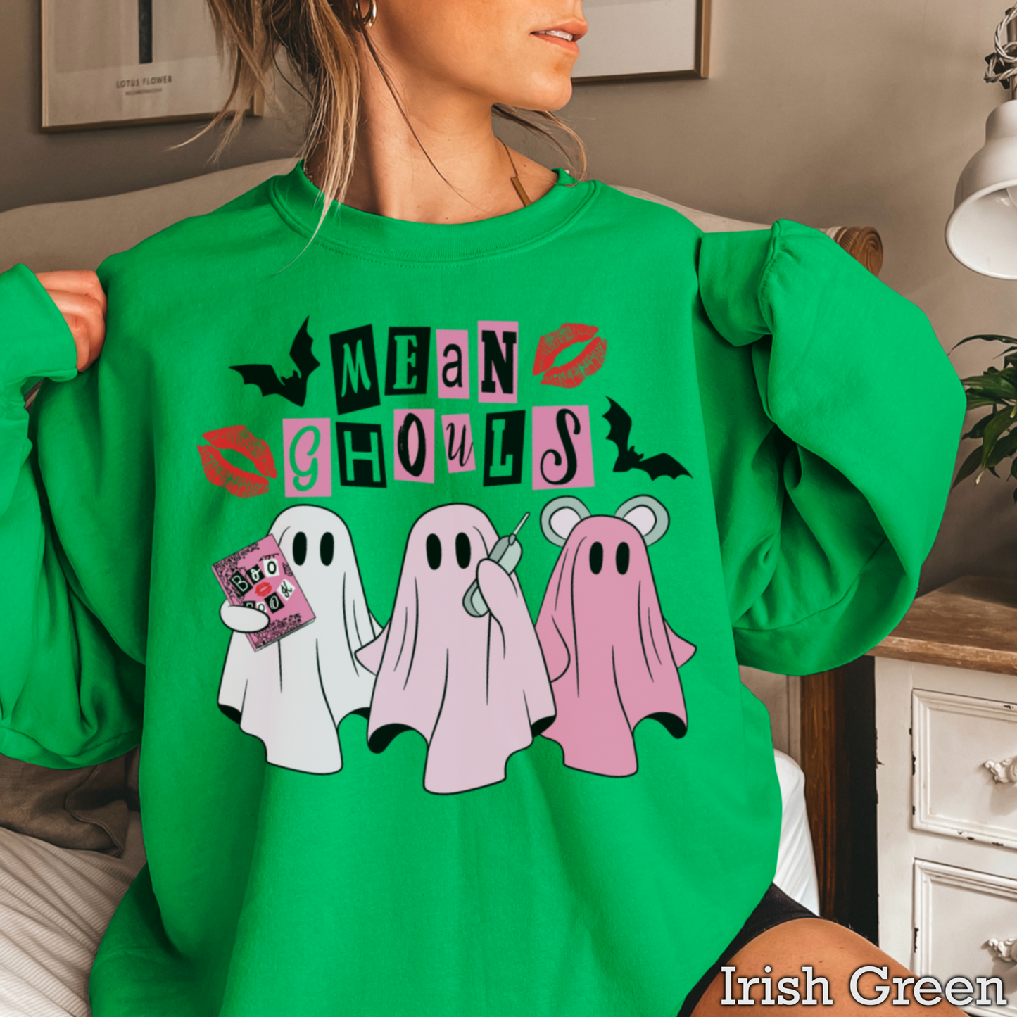 Halloween Mean Ghouls Crewneck Sweatshirt