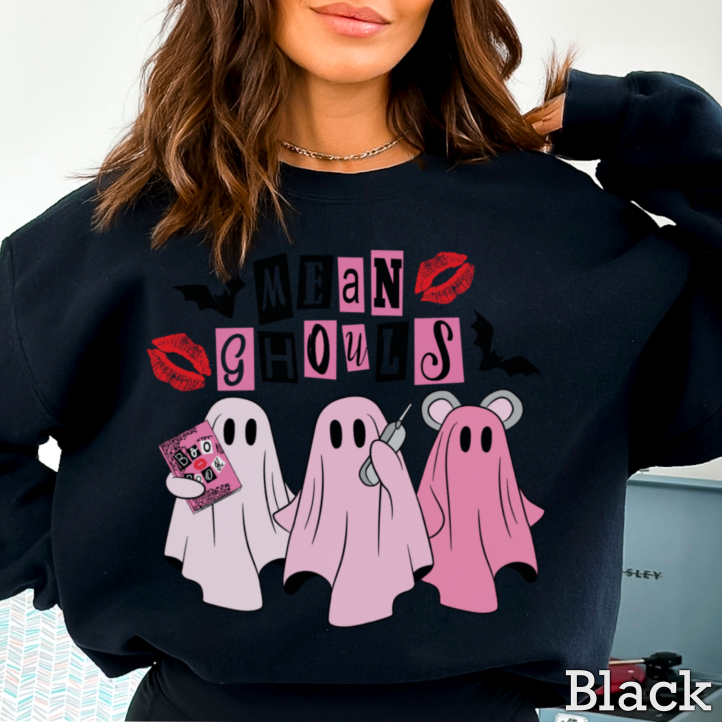 Halloween Mean Ghouls Crewneck Sweatshirt