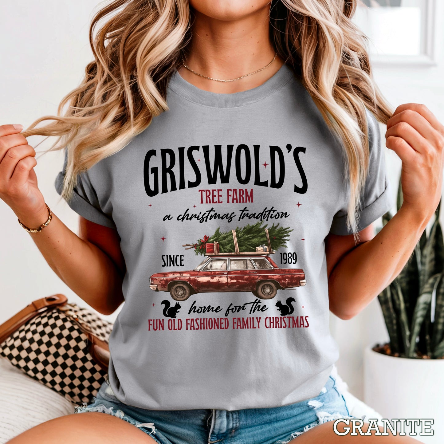 Griswold’s Christmas Tree Farm Comfort Color Graphic Tee WS Closes 10/6