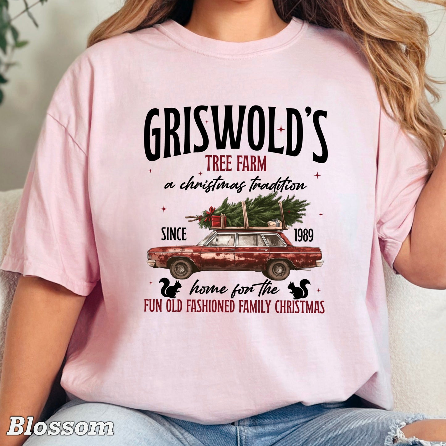 Griswold’s Christmas Tree Farm Comfort Color Graphic Tee WS Closes 10/6