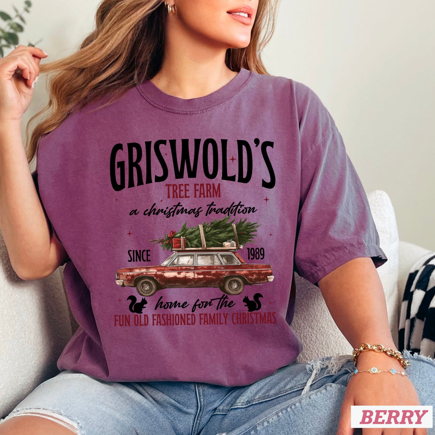 Griswold’s Christmas Tree Farm Comfort Color Graphic Tee WS Closes 10/6