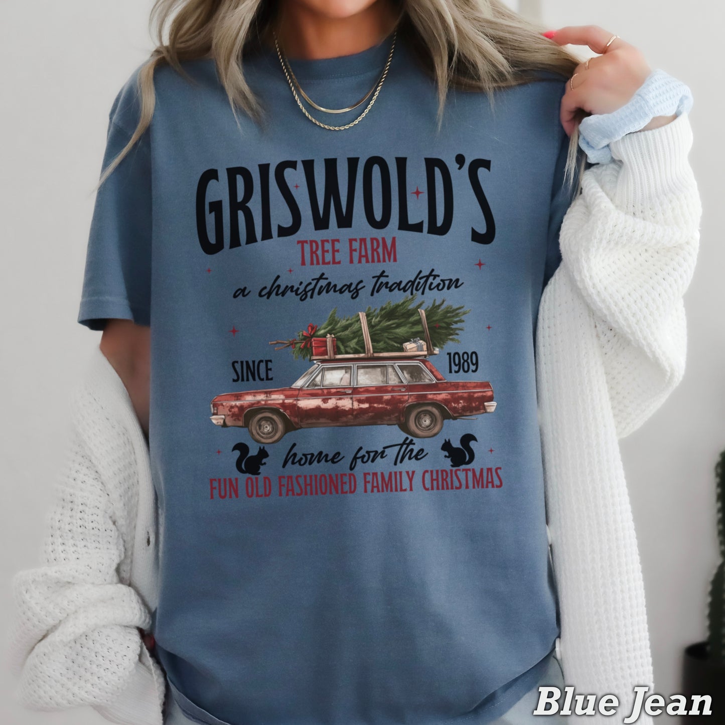Griswold’s Christmas Tree Farm Comfort Color Graphic Tee WS Closes 10/6