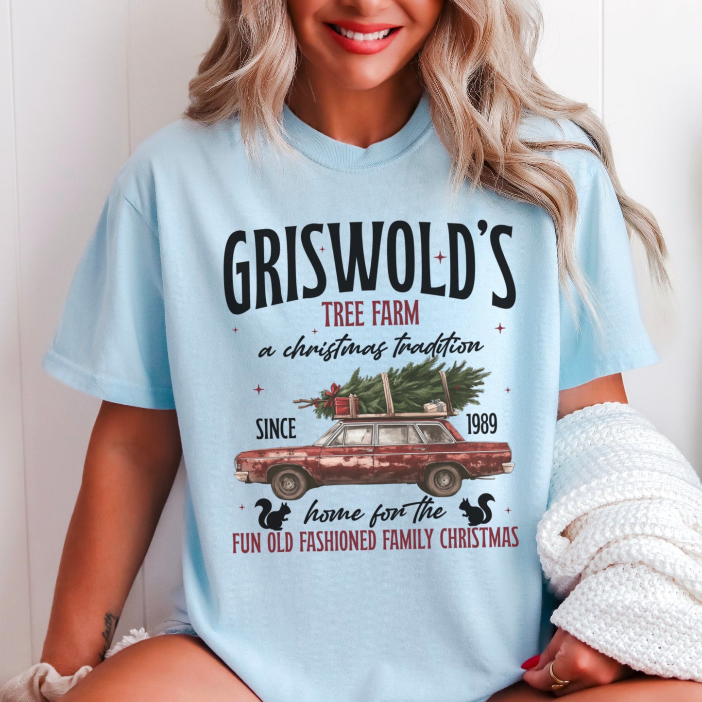 Griswold’s Christmas Tree Farm Comfort Color Graphic Tee WS Closes 10/6