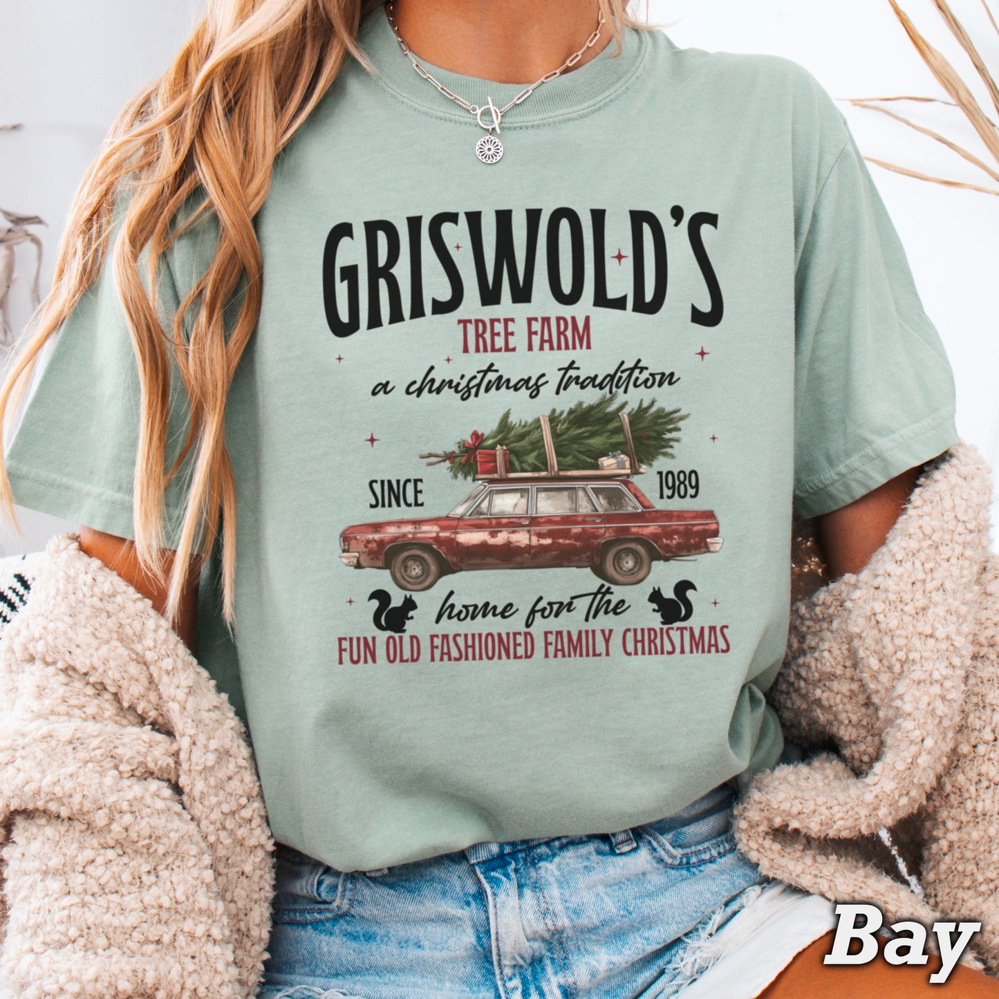 Griswold’s Christmas Tree Farm Comfort Color Graphic Tee WS Closes 10/6