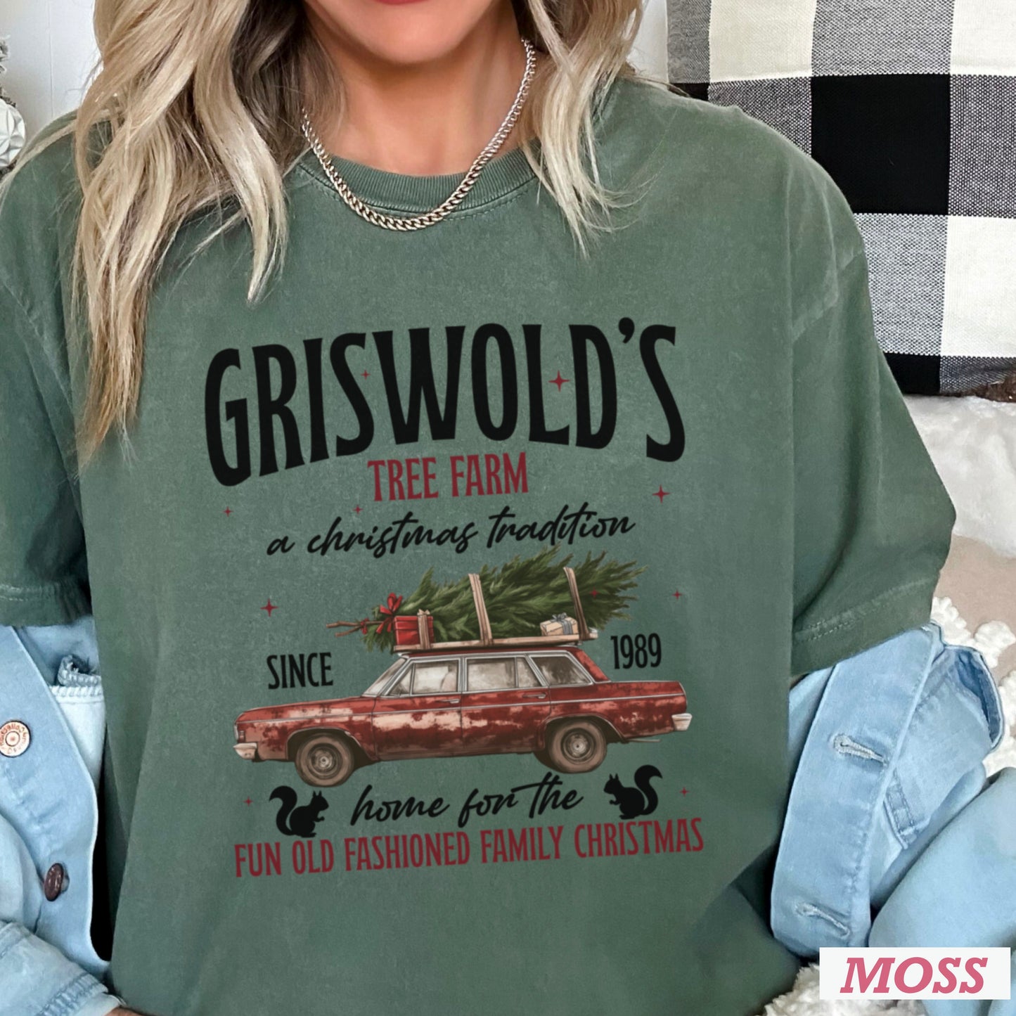 Griswold’s Christmas Tree Farm Comfort Color Graphic Tee WS Closes 10/6