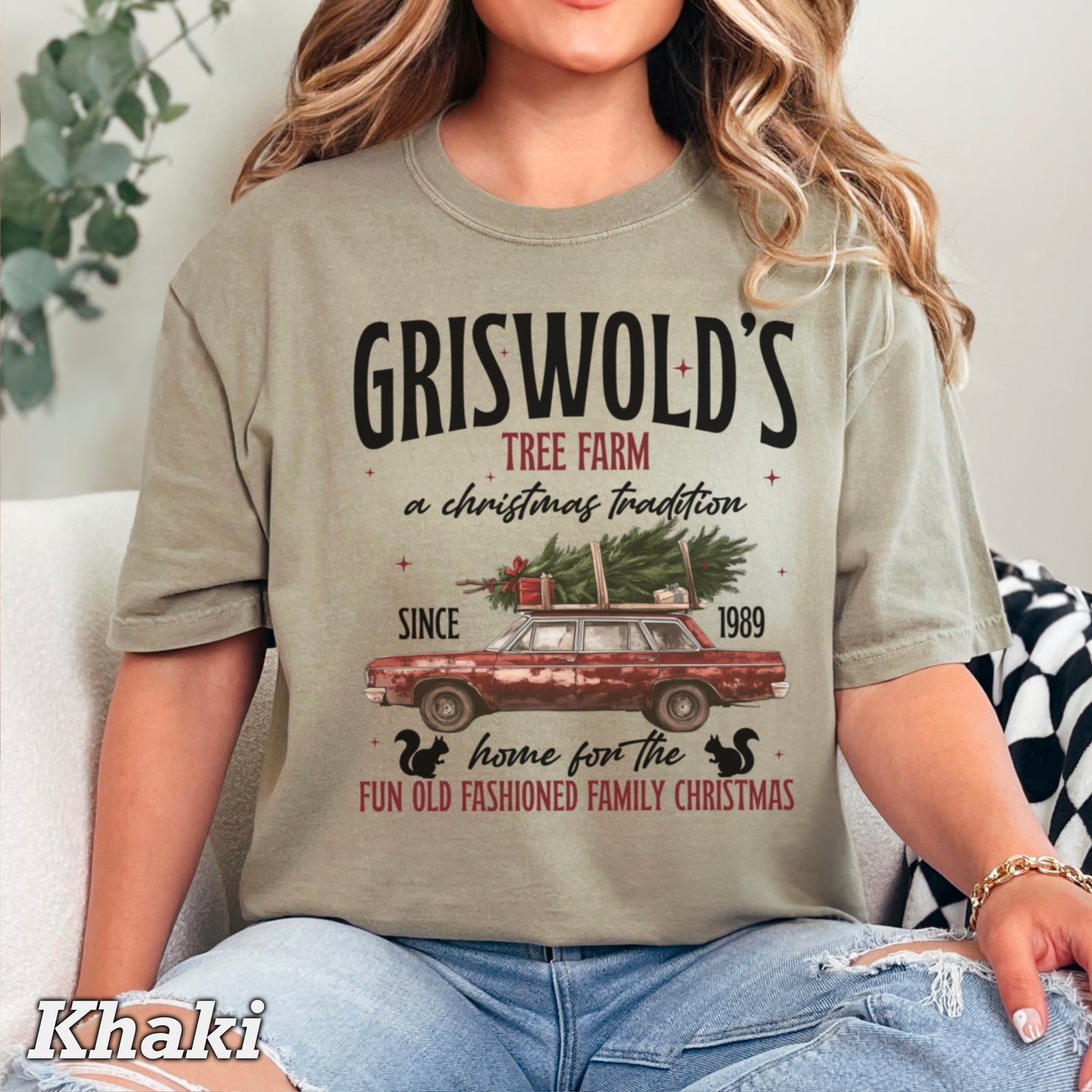 Griswold’s Christmas Tree Farm Comfort Color Graphic Tee WS Closes 10/6