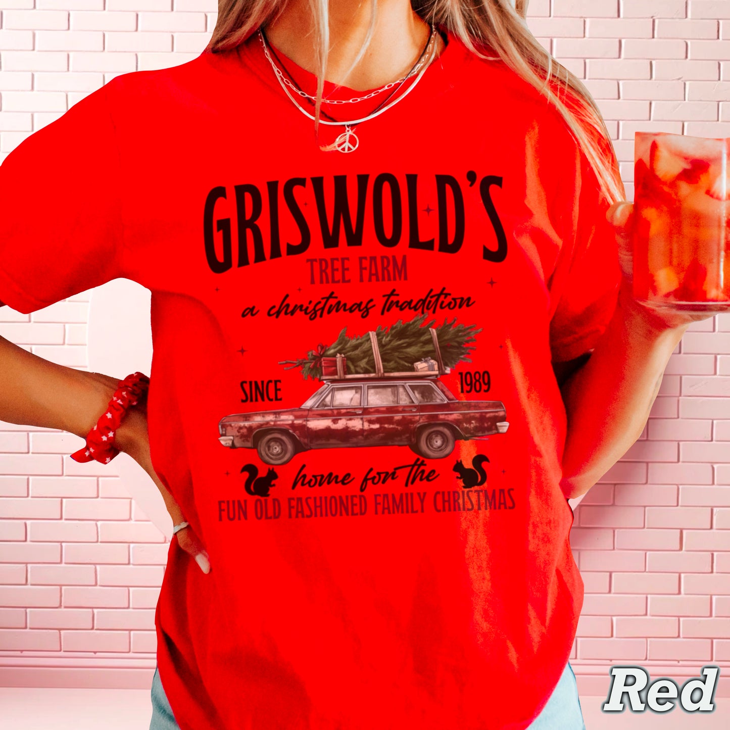 Griswold’s Christmas Tree Farm Comfort Color Graphic Tee WS Closes 10/6