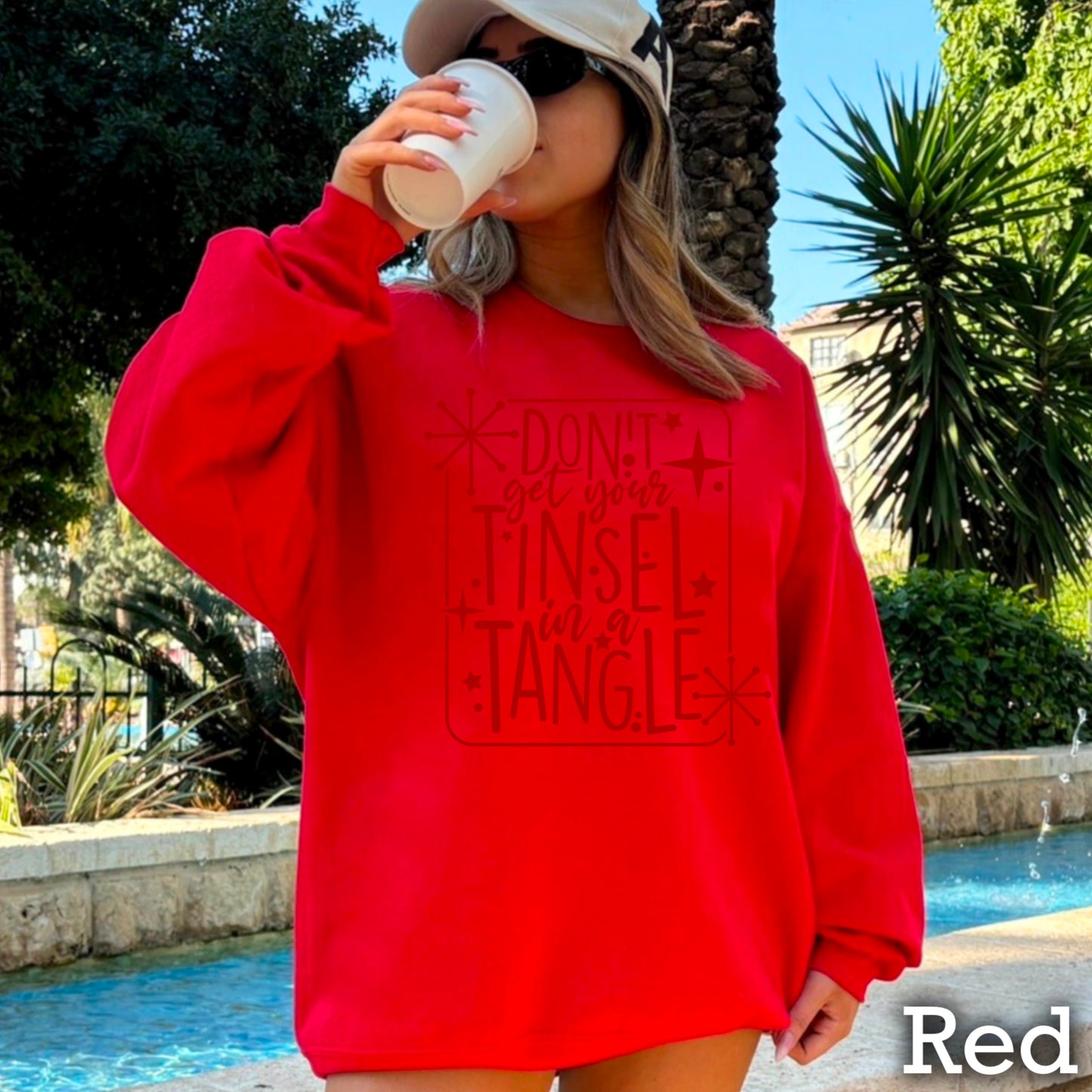Don’t Get Your Tinsel In A Tangle Crewneck Sweatshirt WS Ends 10/6