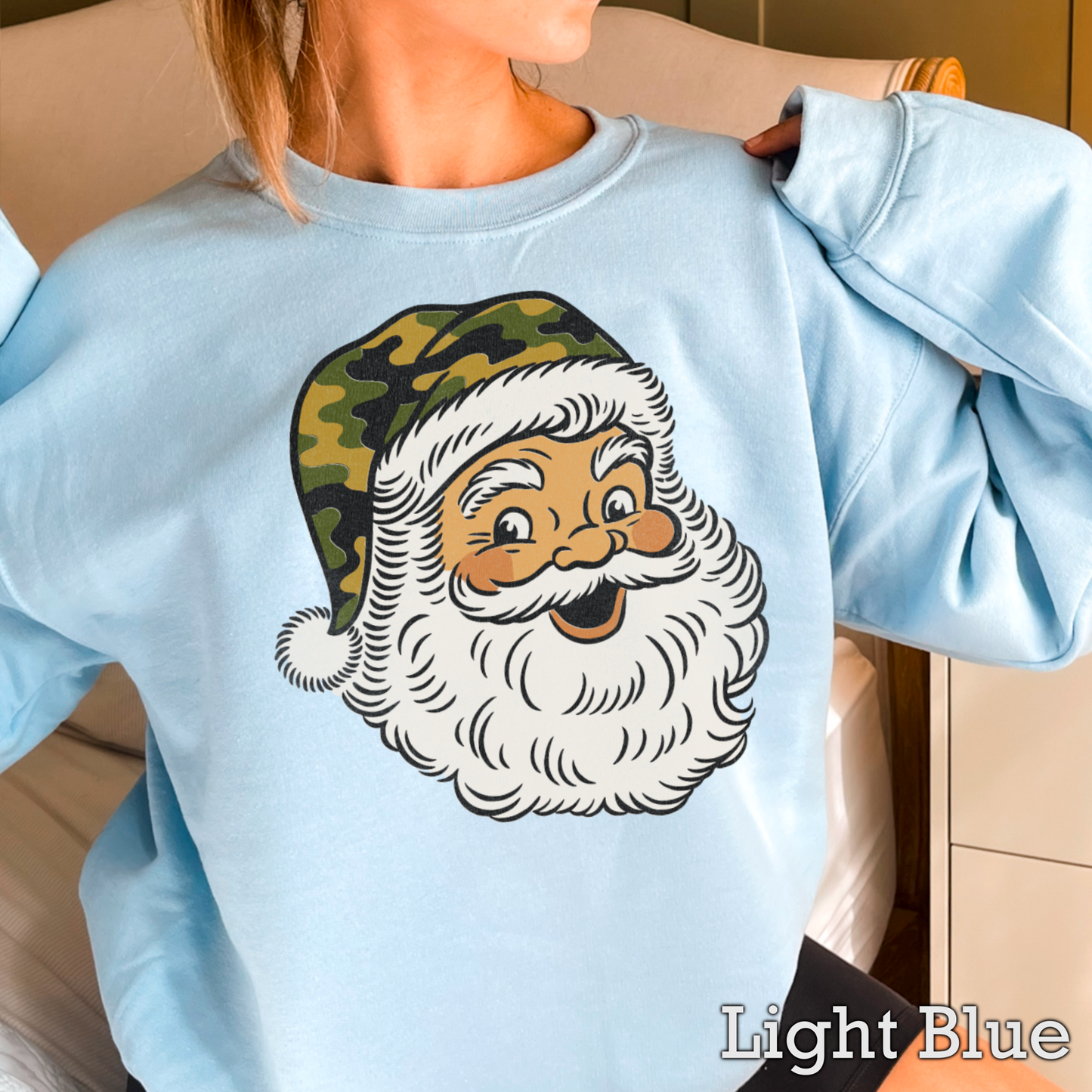 Camo Santa Crewneck Sweatshirt
