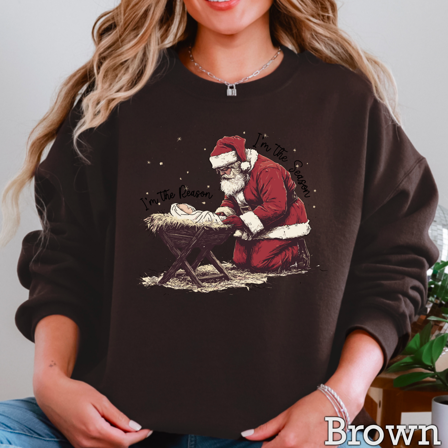He’s The Reason I’m The Season Crewneck Sweatshirt