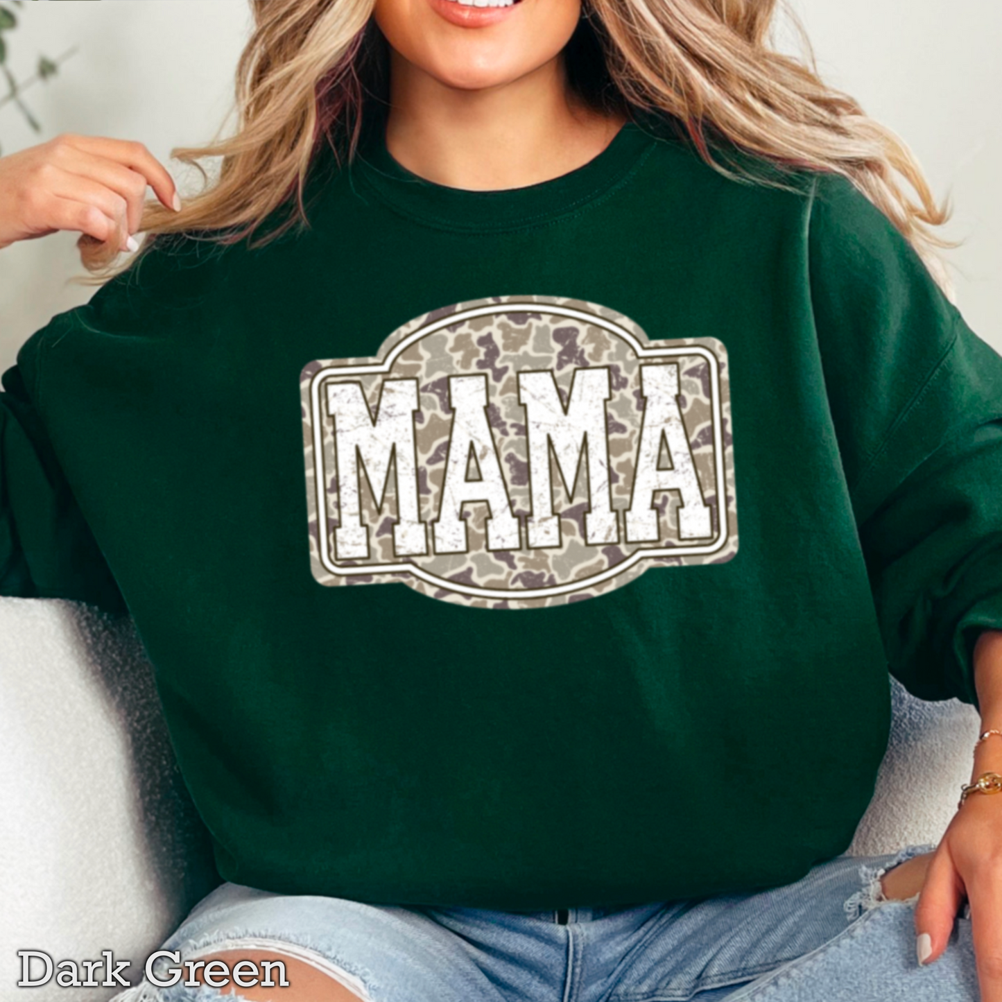 Camo Mama Crewneck Sweatshirt