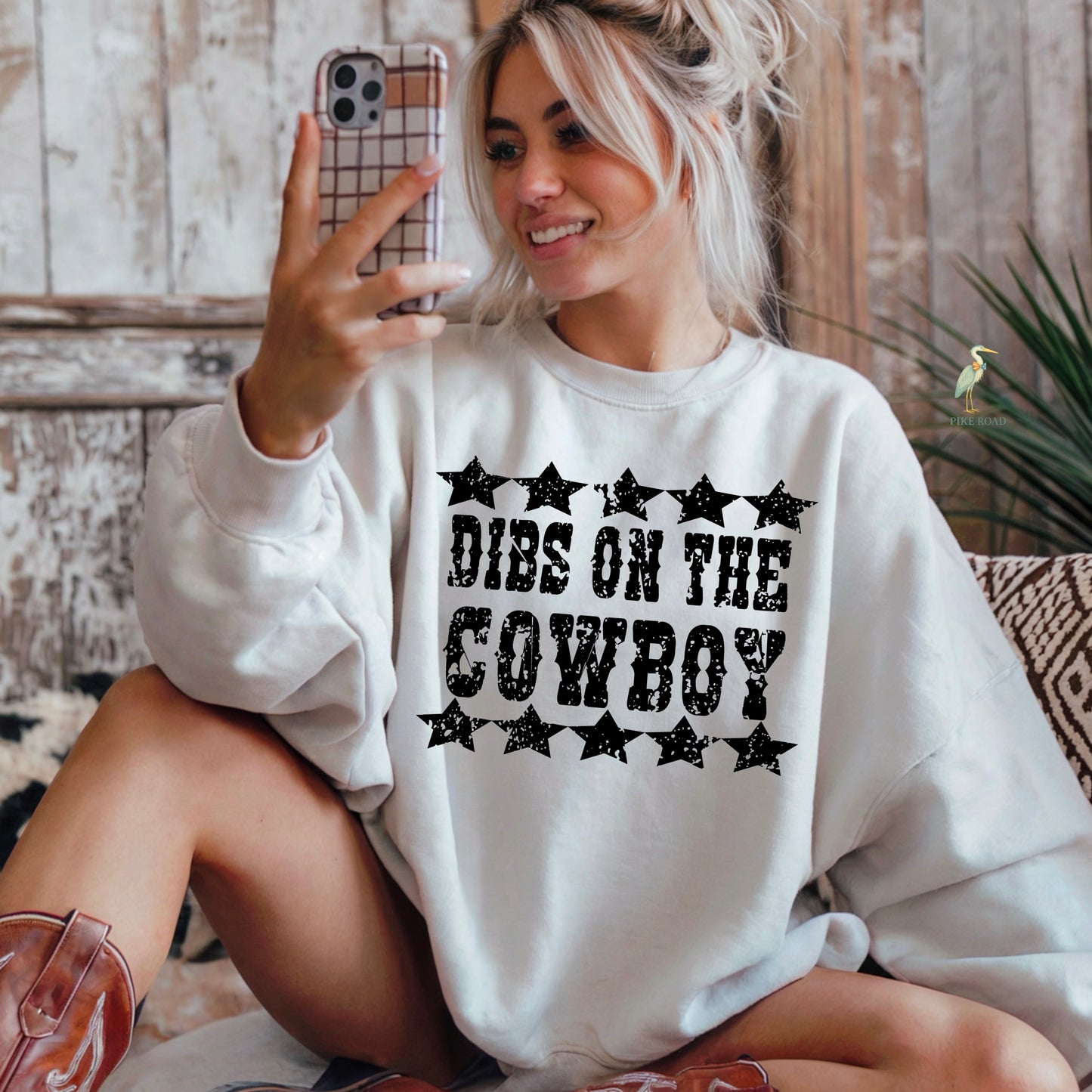 Dibs On The Cowboy Screen Print Transfer