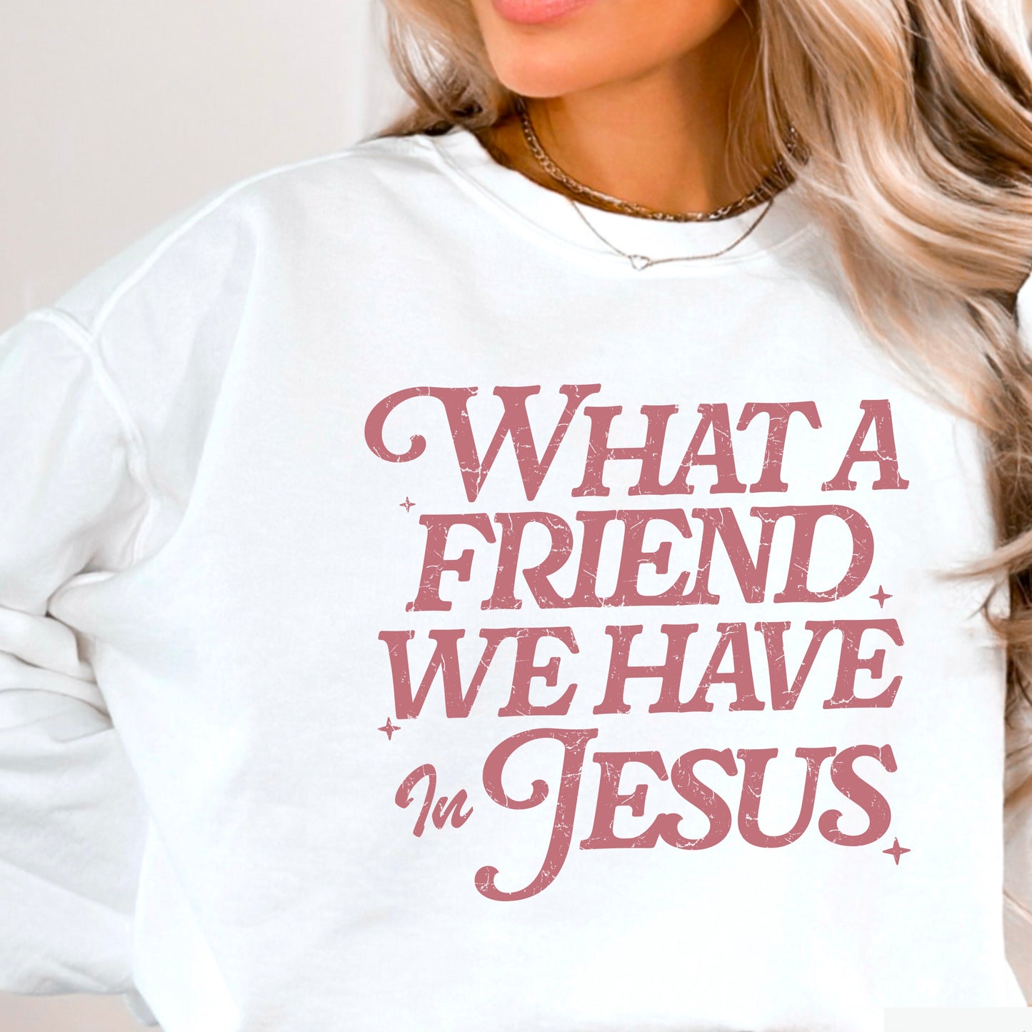 What A Friend We Have In Jesus Screen Print Transfer