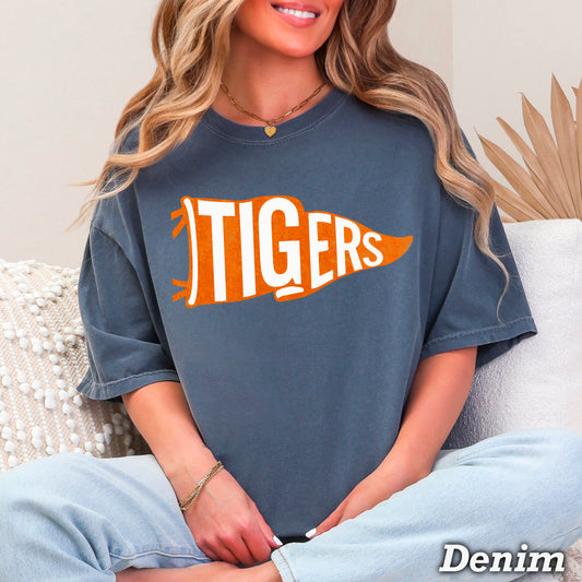 Tigers Pennant Flag DTF Transfer