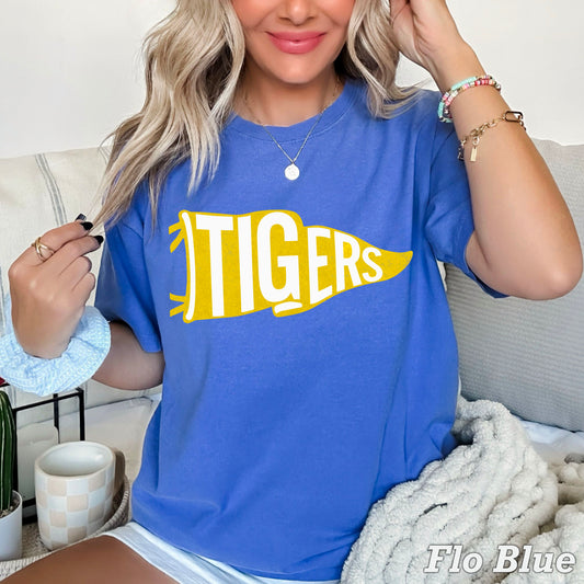 Tigers Pennant Flag DTF Transfer