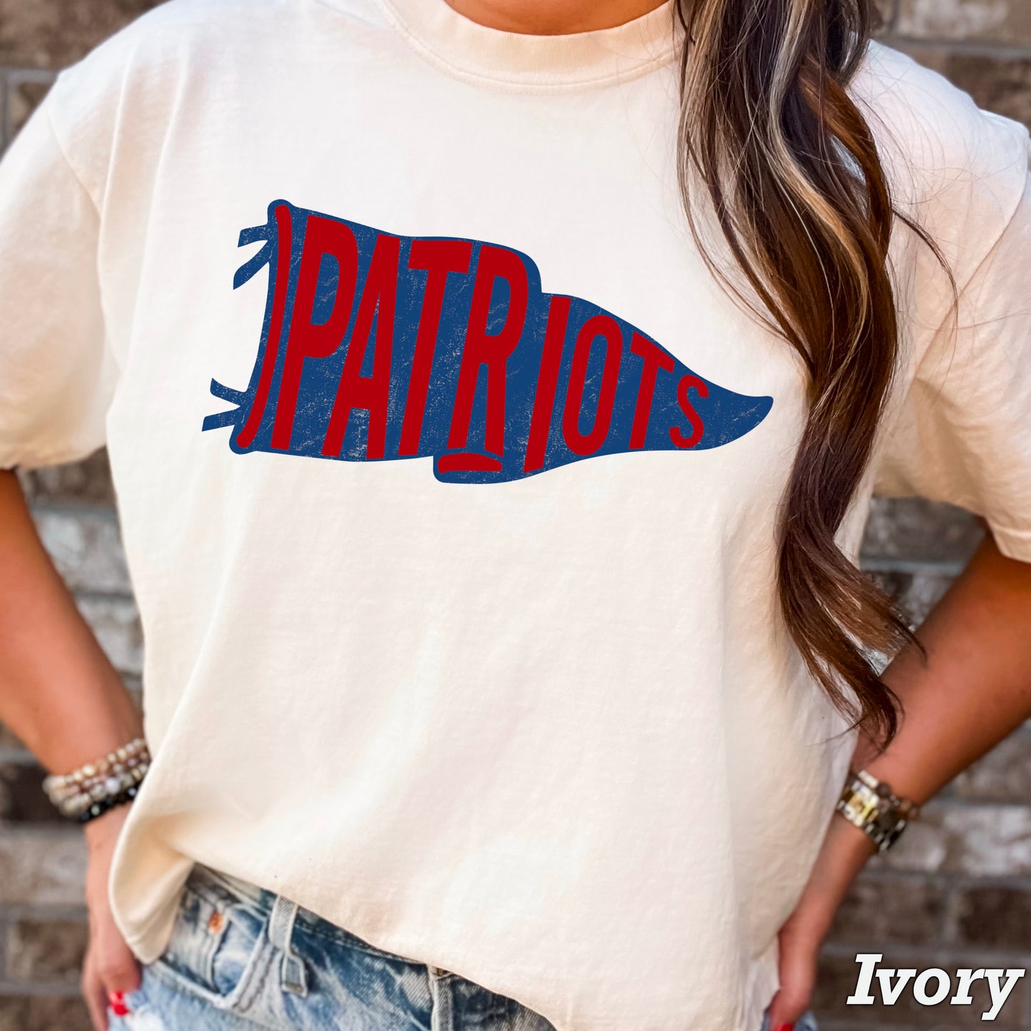 Patriots Pennant Flag DTF Transfer