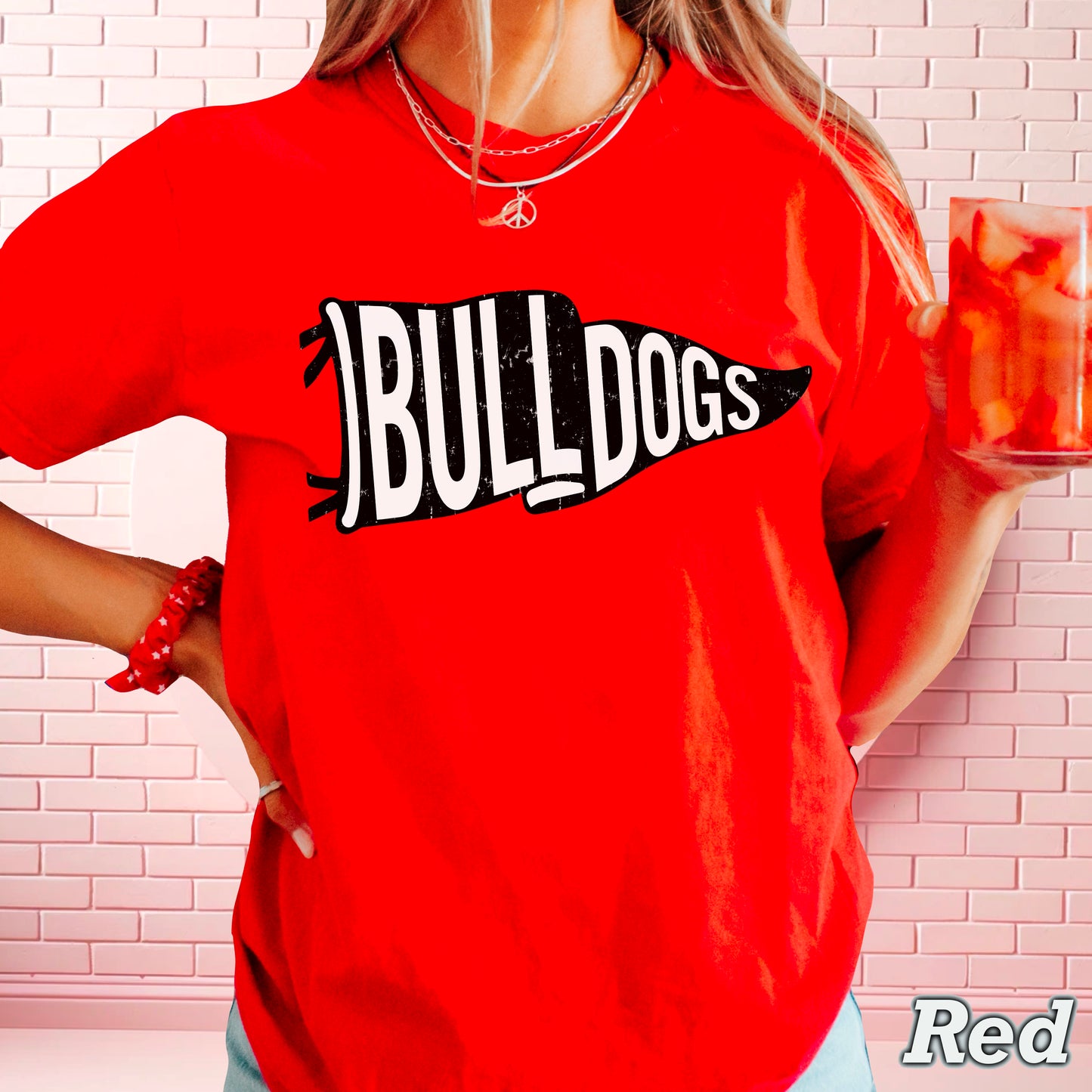 Bulldogs Pennant Flag DTF Transfer