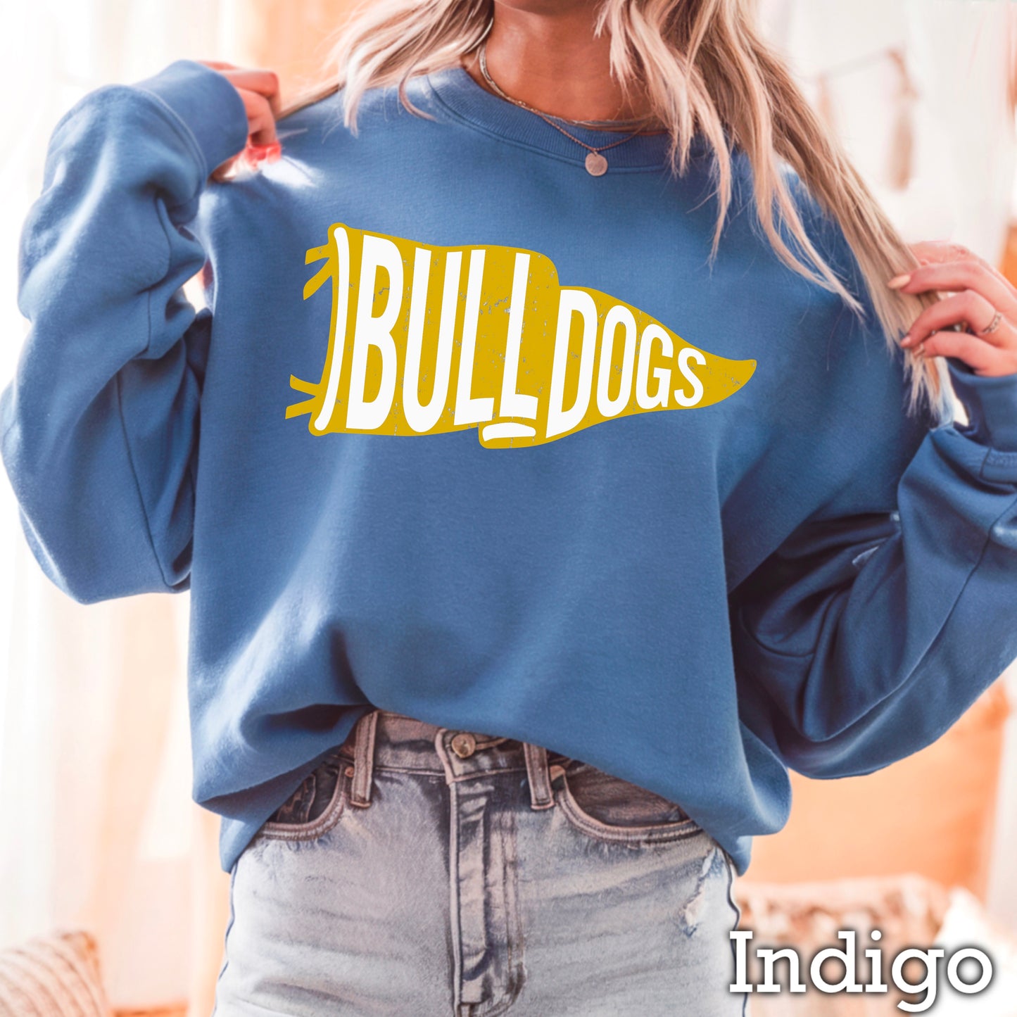 Bulldogs Pennant Flag DTF Transfer