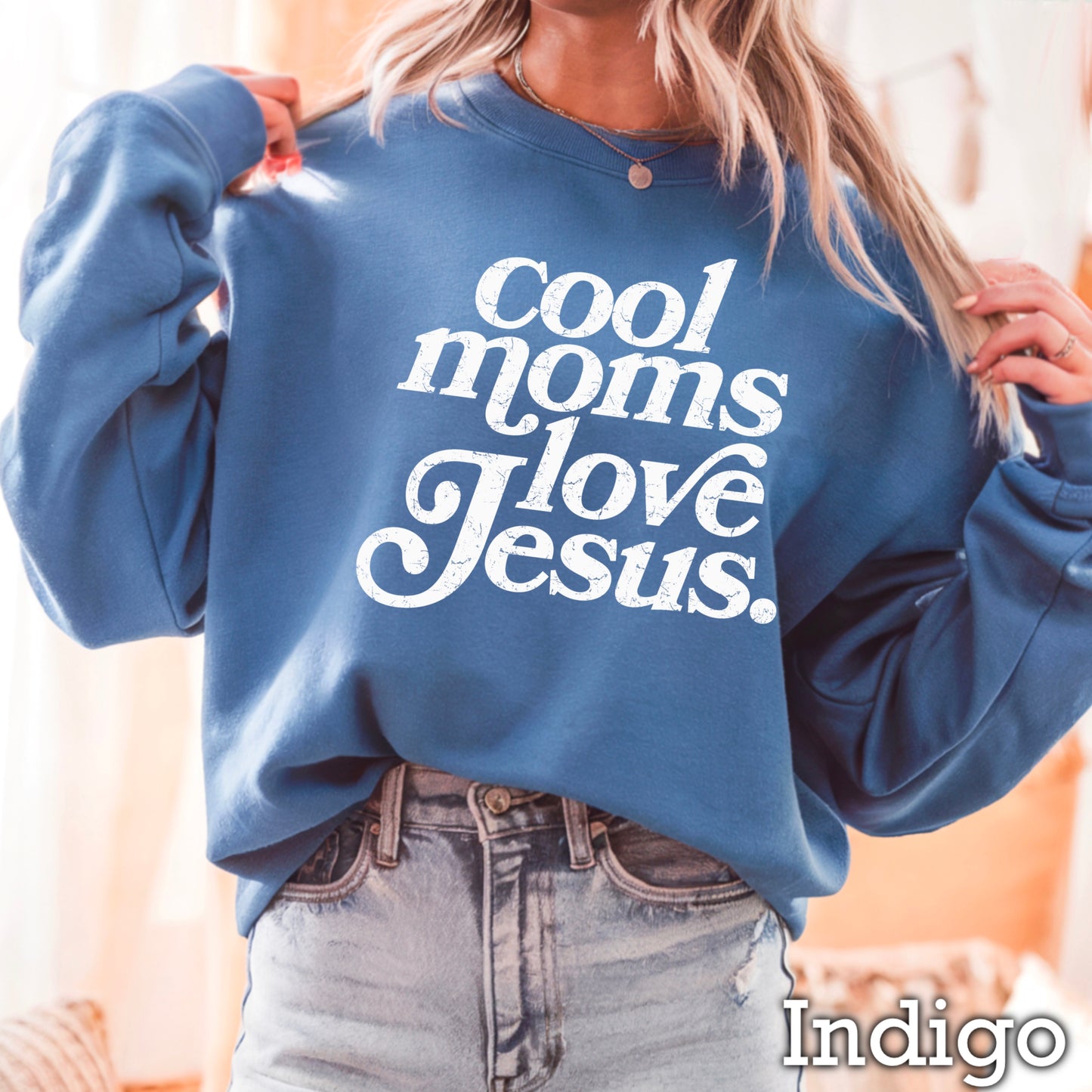 Cool Moms Love Jesus Screen Print Transfer SKU: A1-03