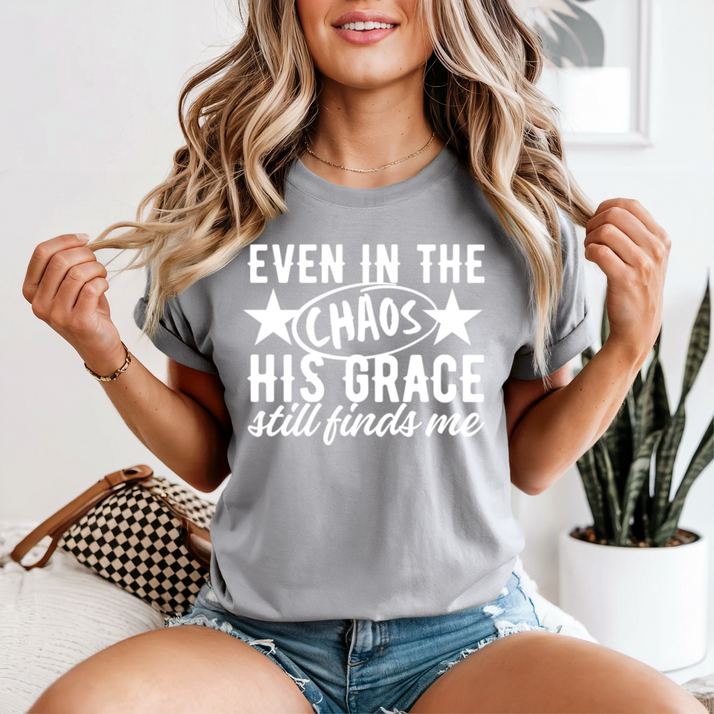 Even In The Chaos Comfort Color Graphic Tee