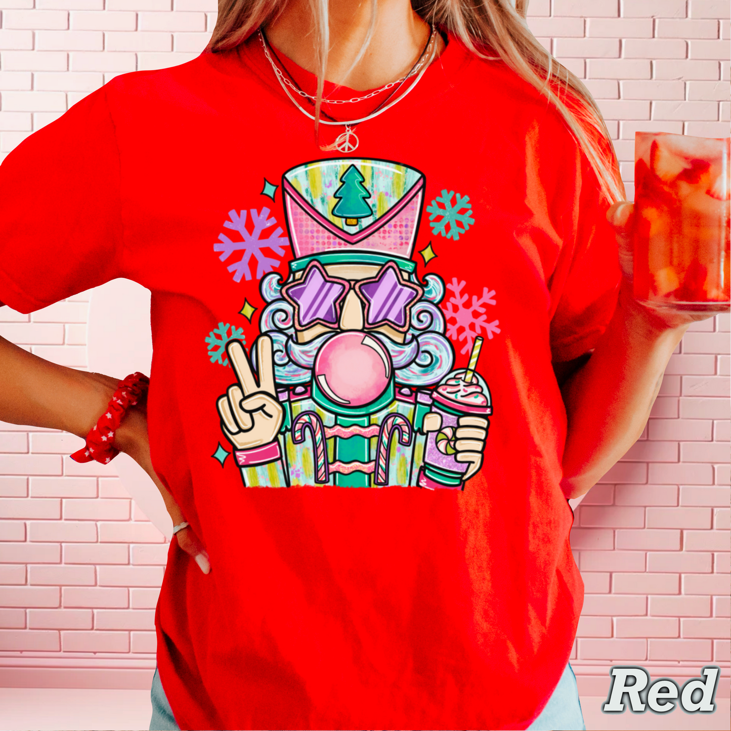 Preppy Nutcracker Comfort Color Graphic Tee