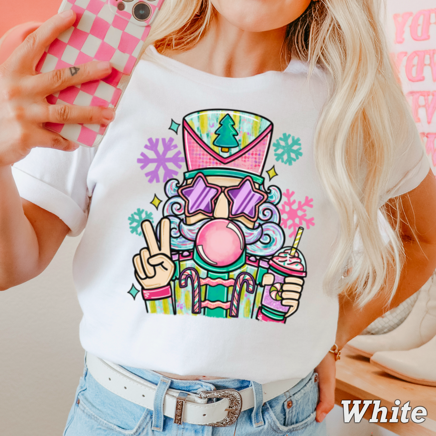 Preppy Nutcracker Comfort Color Graphic Tee