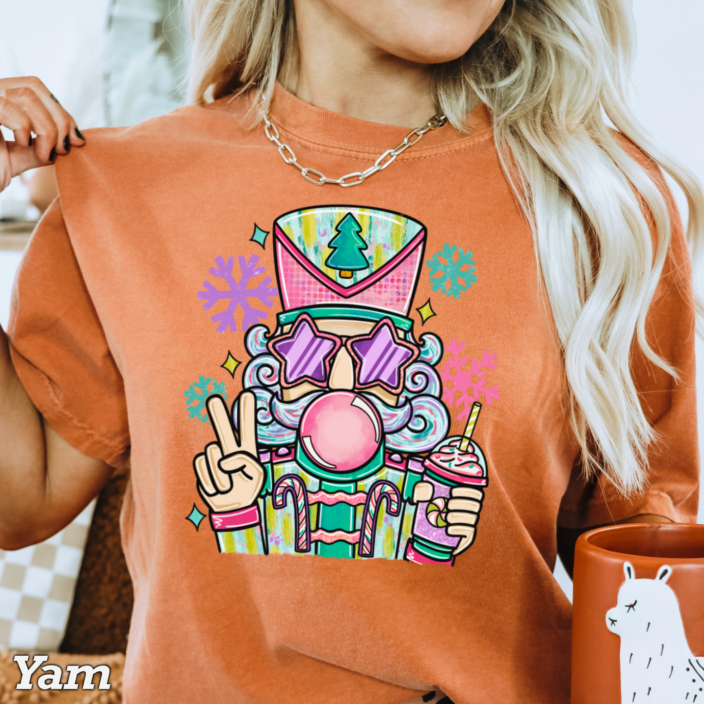 Preppy Nutcracker Comfort Color Graphic Tee