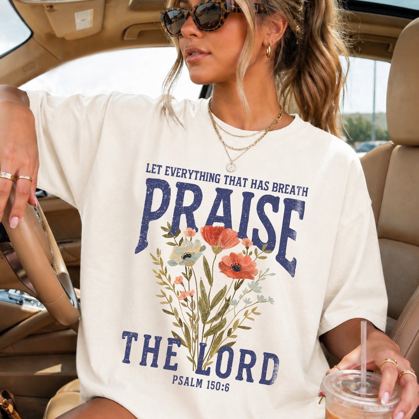 Let Everything That Has Breath Praise The Lord Christian DTF Transfer