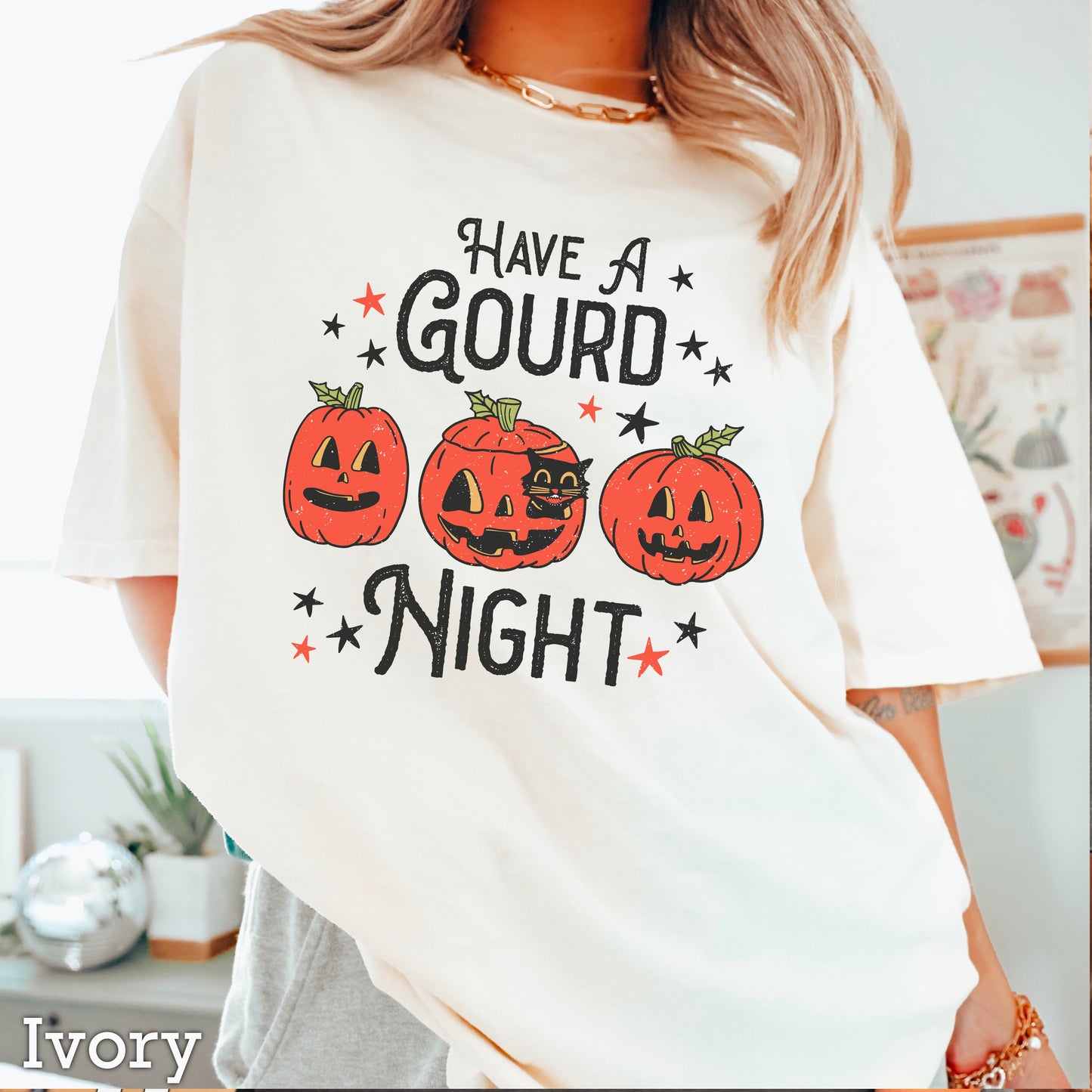 Halloween Have A Ghourd Night DTF Transfer
