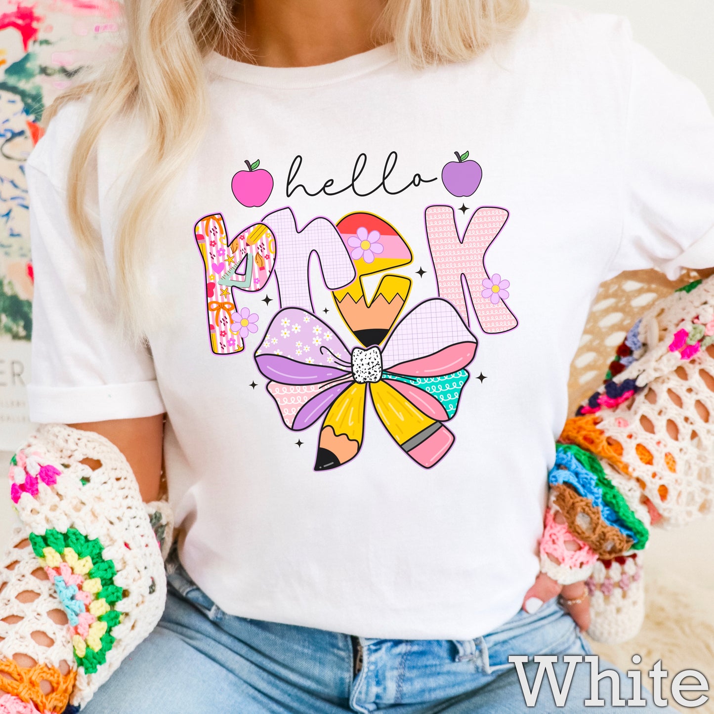 Hello Pre-K DTF Transfer