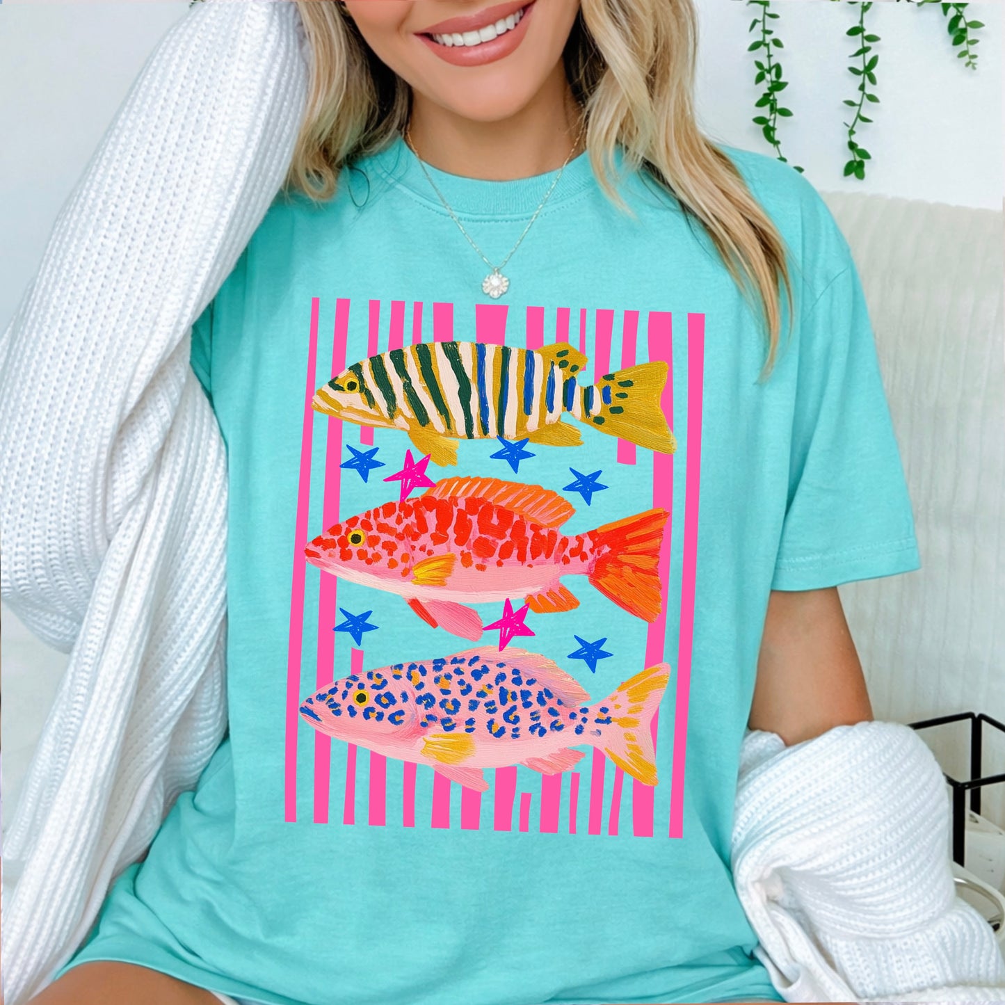 Preppy Fish DTF Transfer