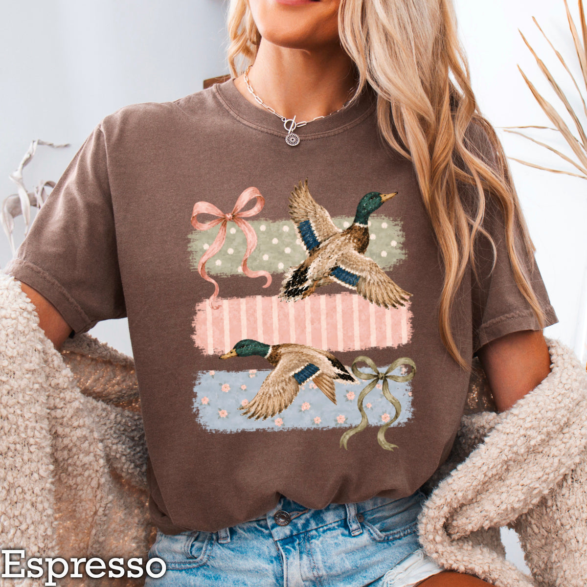 Mallard Ducks & Bows DTF Transfer