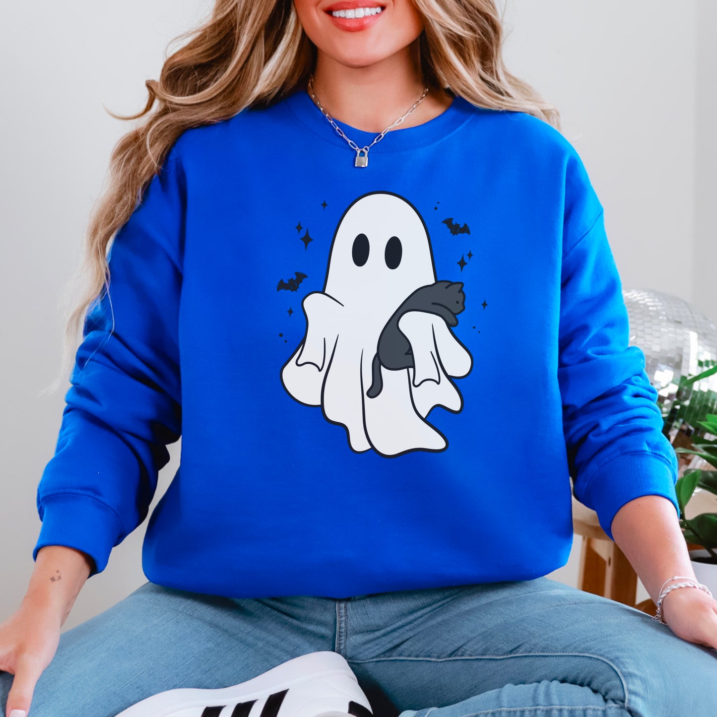 Ghost & Cat Crewneck Sweatshirt