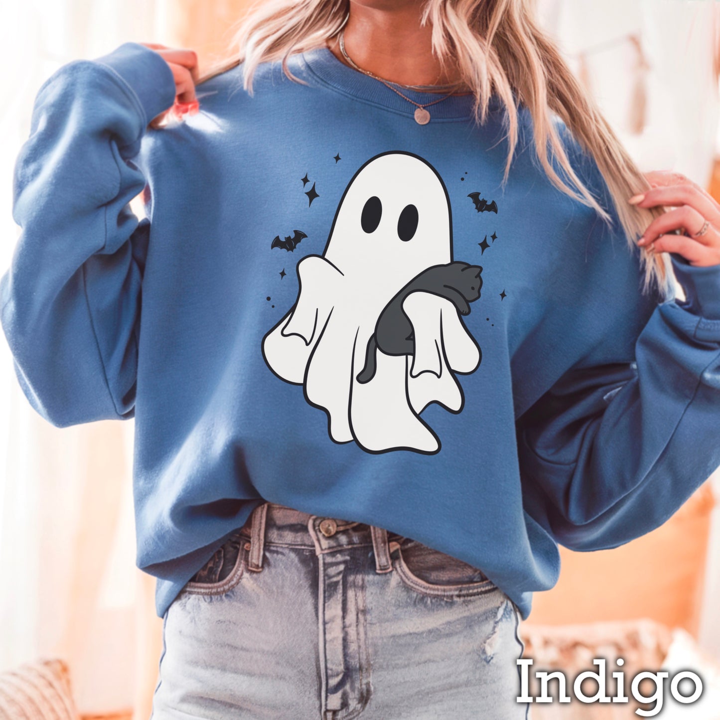 Ghost & Cat Crewneck Sweatshirt