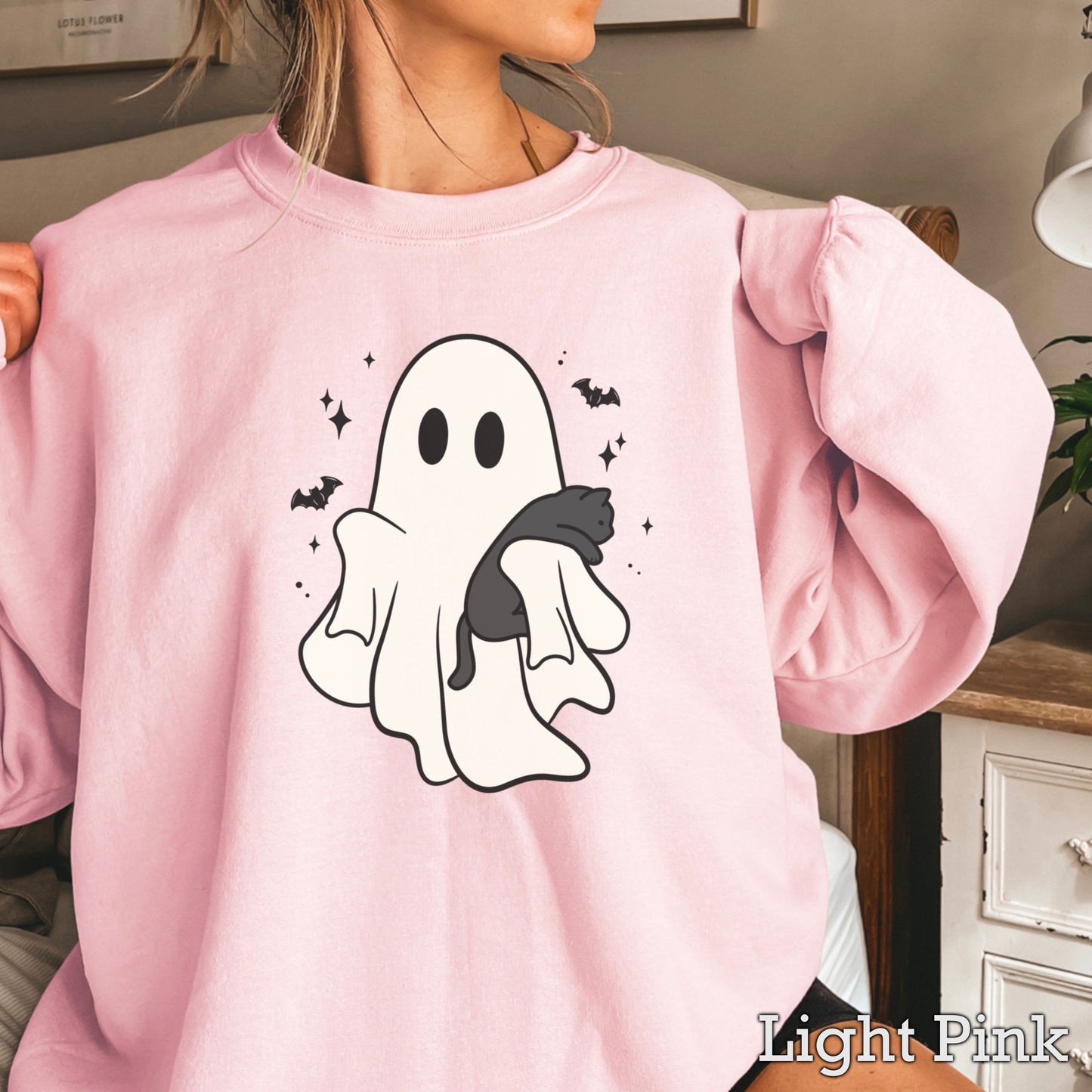 Ghost & Cat Crewneck Sweatshirt