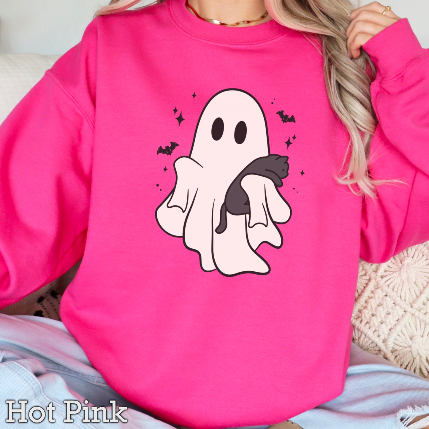 Ghost & Cat Crewneck Sweatshirt
