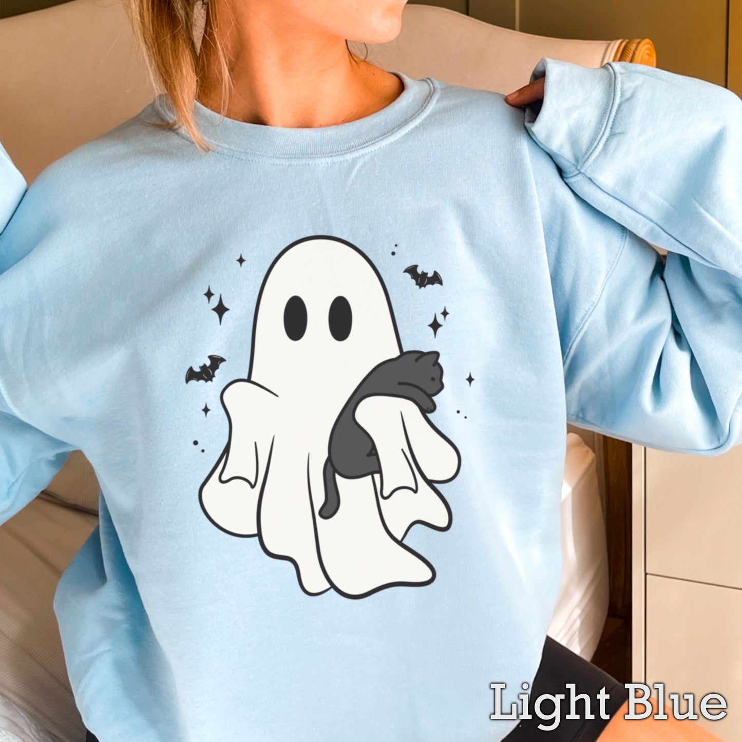 Ghost & Cat Crewneck Sweatshirt