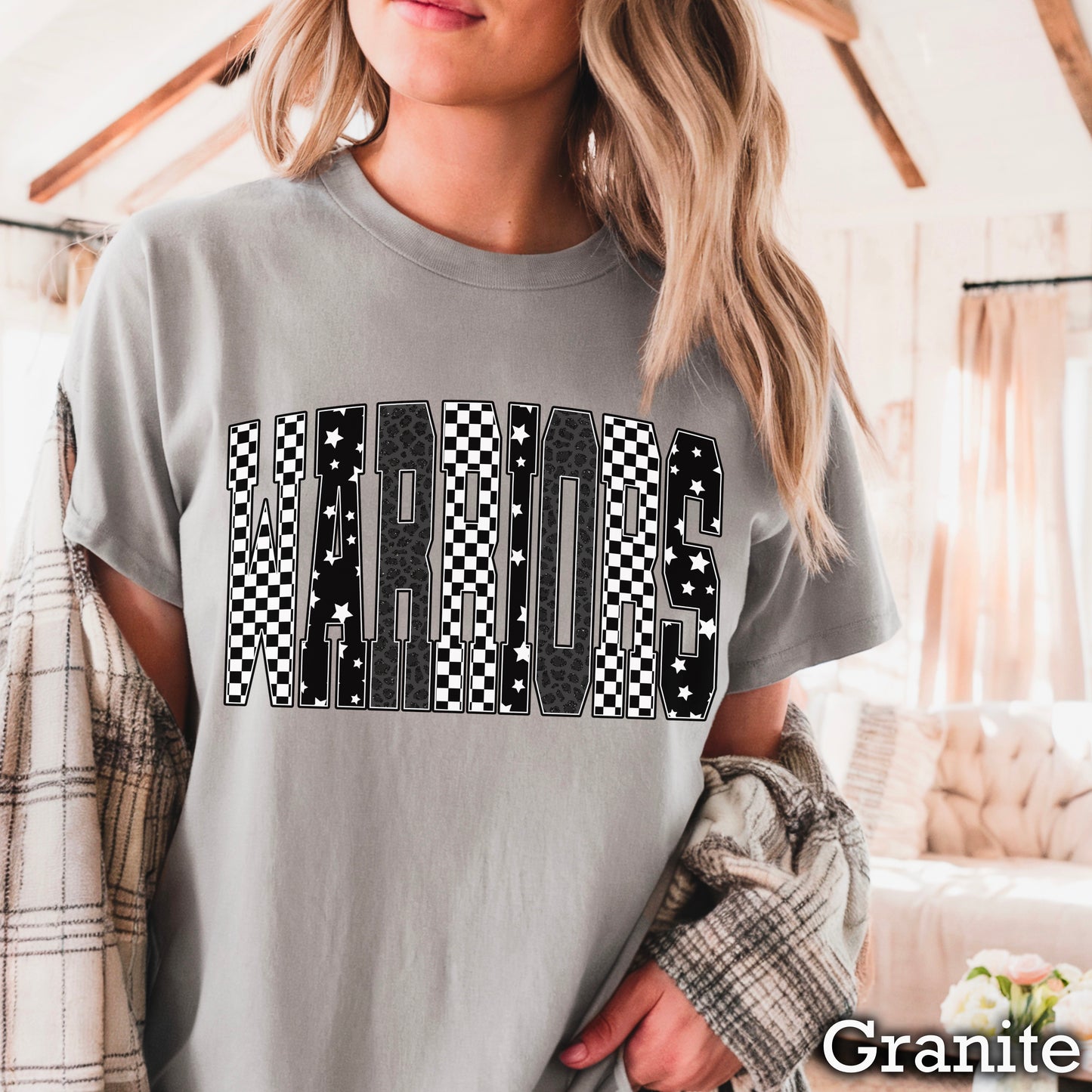 Warriors Comfort Color Graphic Tee