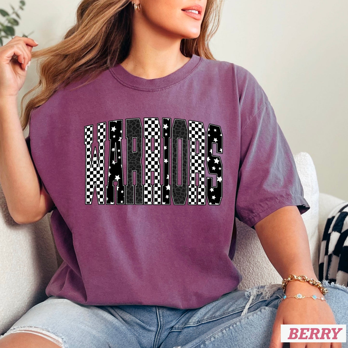Warriors Comfort Color Graphic Tee