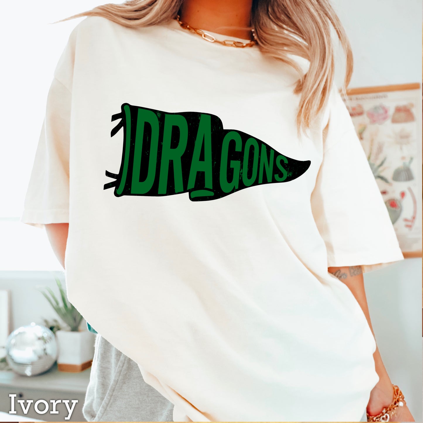 Dragons Flag Comfort Color Graphic Tee