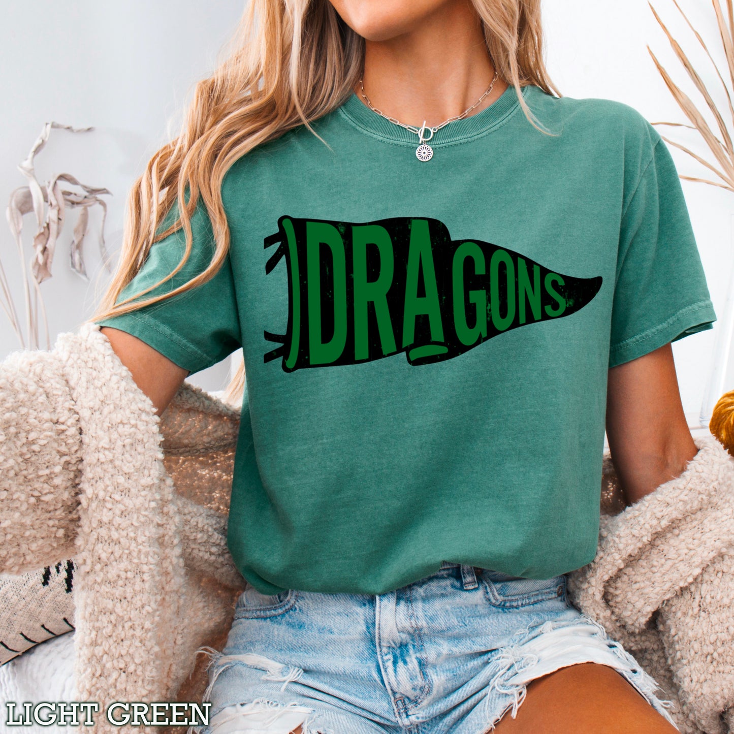 Dragons Flag Comfort Color Graphic Tee