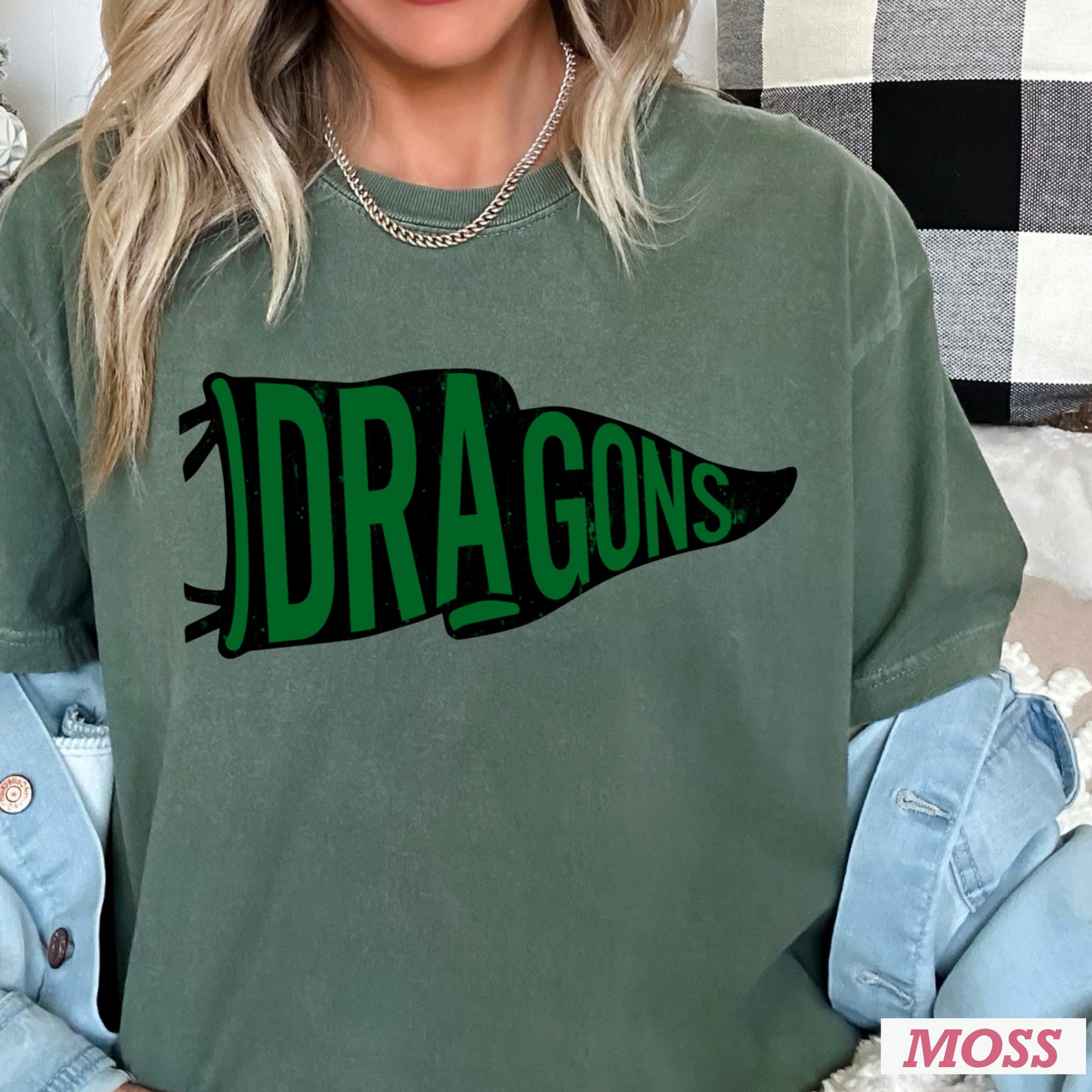 Dragons Flag Comfort Color Graphic Tee