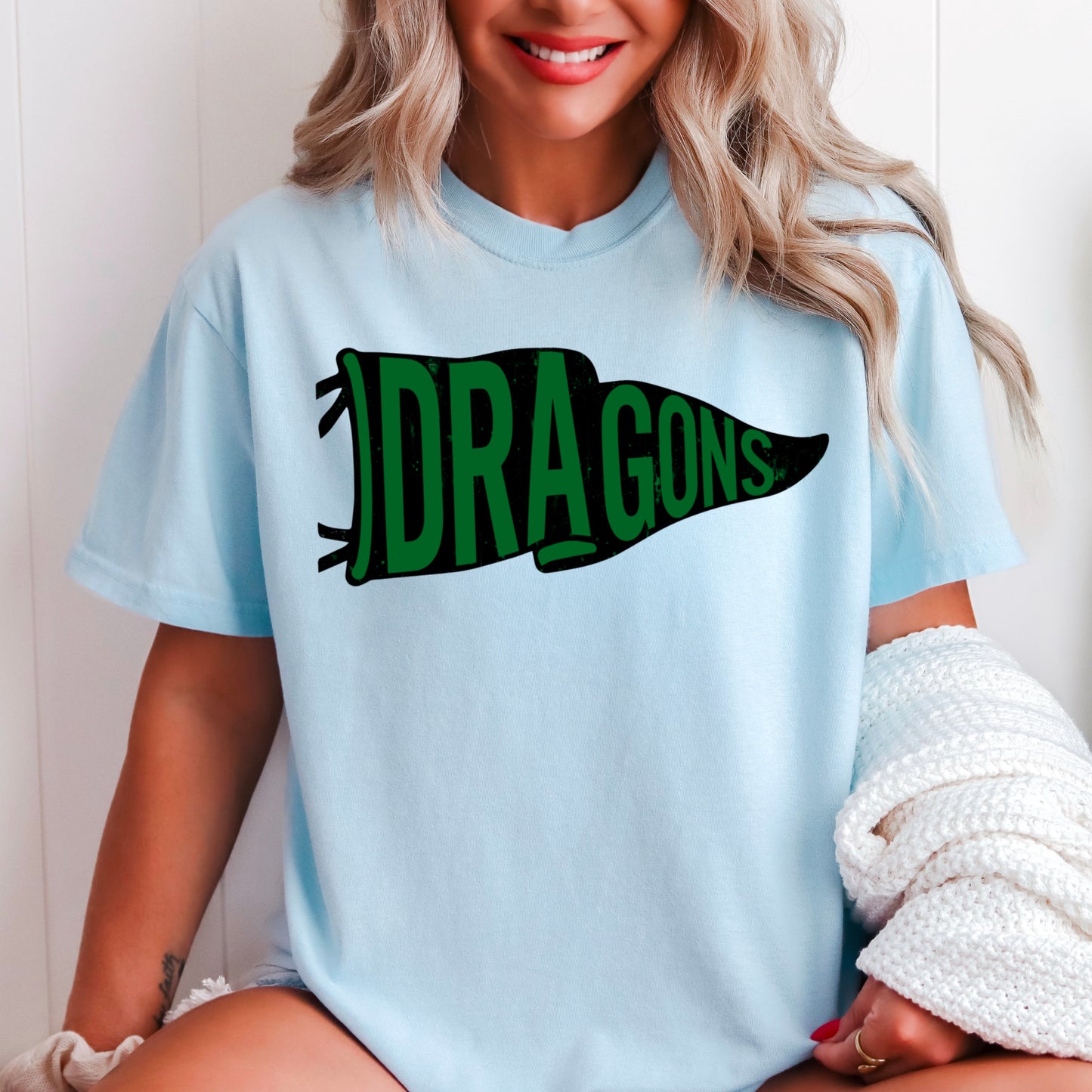 Dragons Flag Comfort Color Graphic Tee