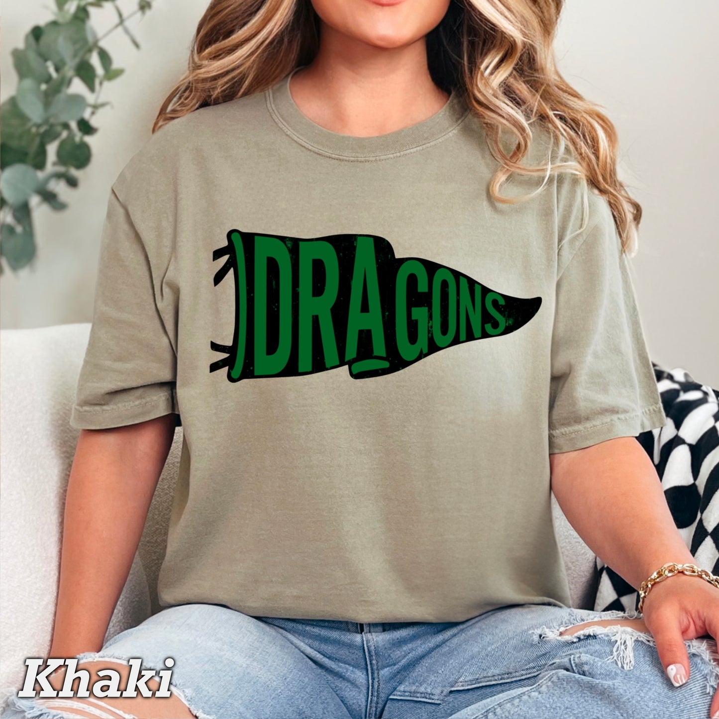 Dragons Flag Comfort Color Graphic Tee