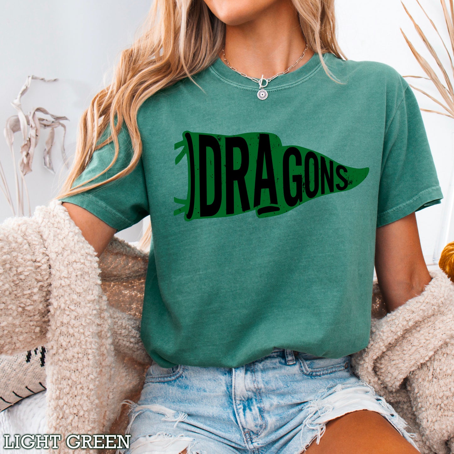 Dragons Flag Comfort Color Graphic Tee