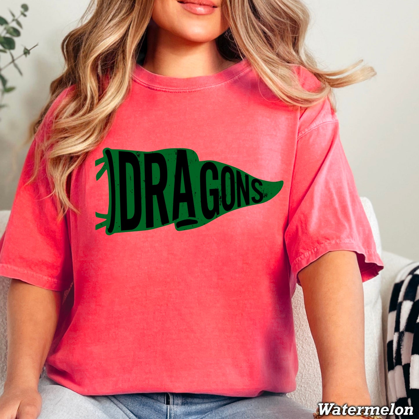 Dragons Flag Comfort Color Graphic Tee