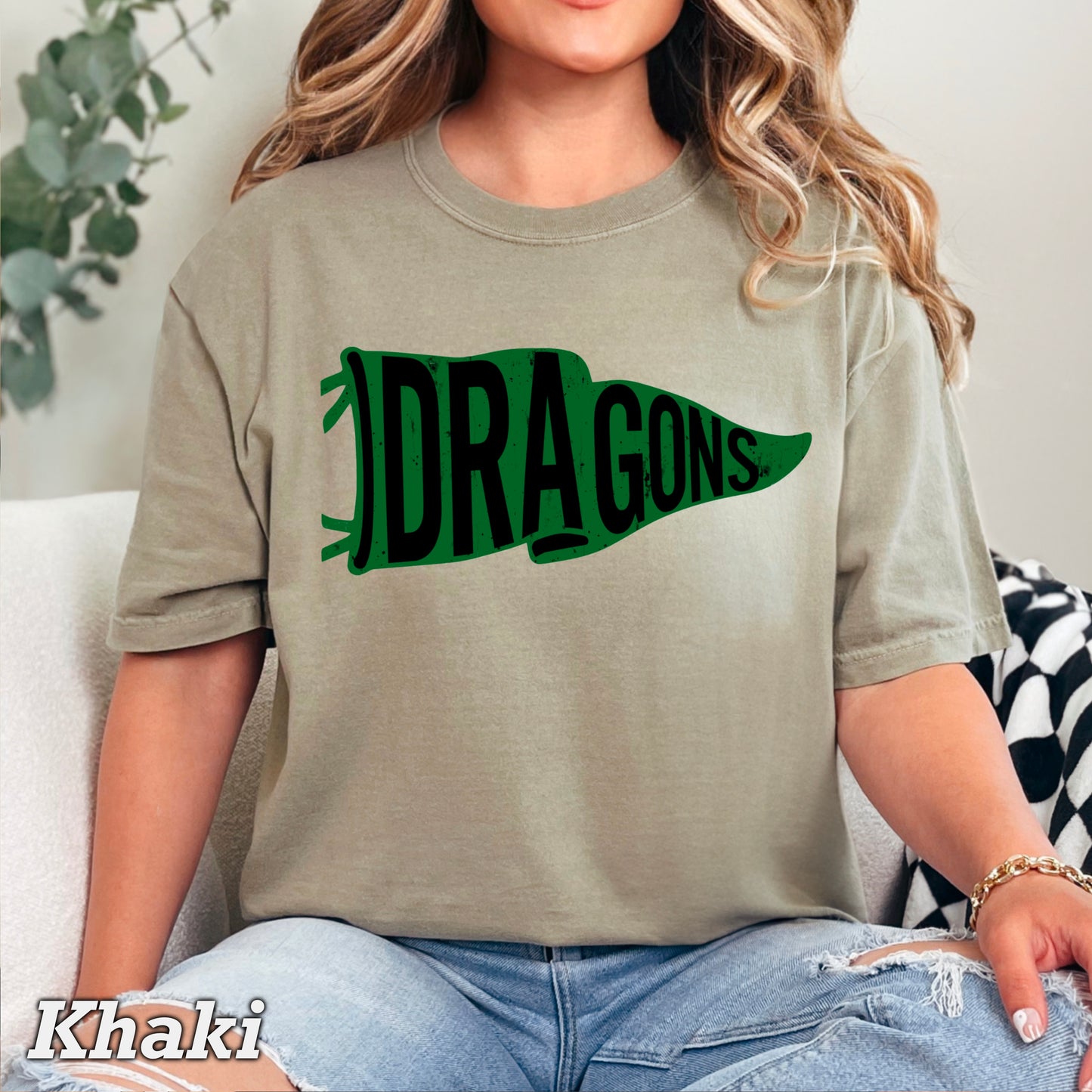 Dragons Flag Comfort Color Graphic Tee